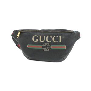 Gucci Print Waist Bag Black Gold